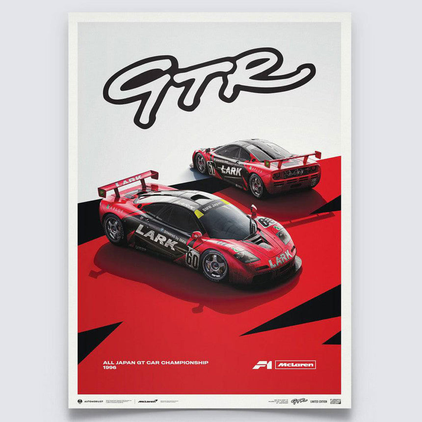 Automobilist McLaren F1 GTR 1996 Team LARK McLaren Print Poster lol
