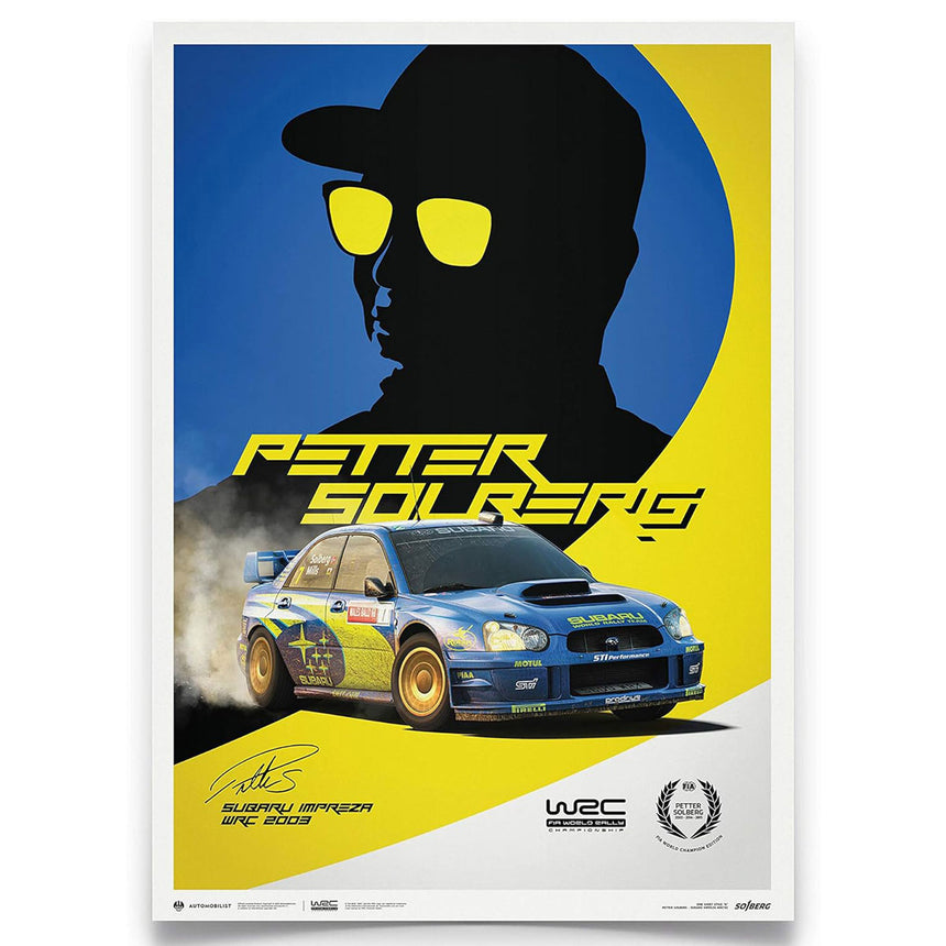 Automobilist Subaru Impreza WRC 2003 Petter Solberg Print Poster