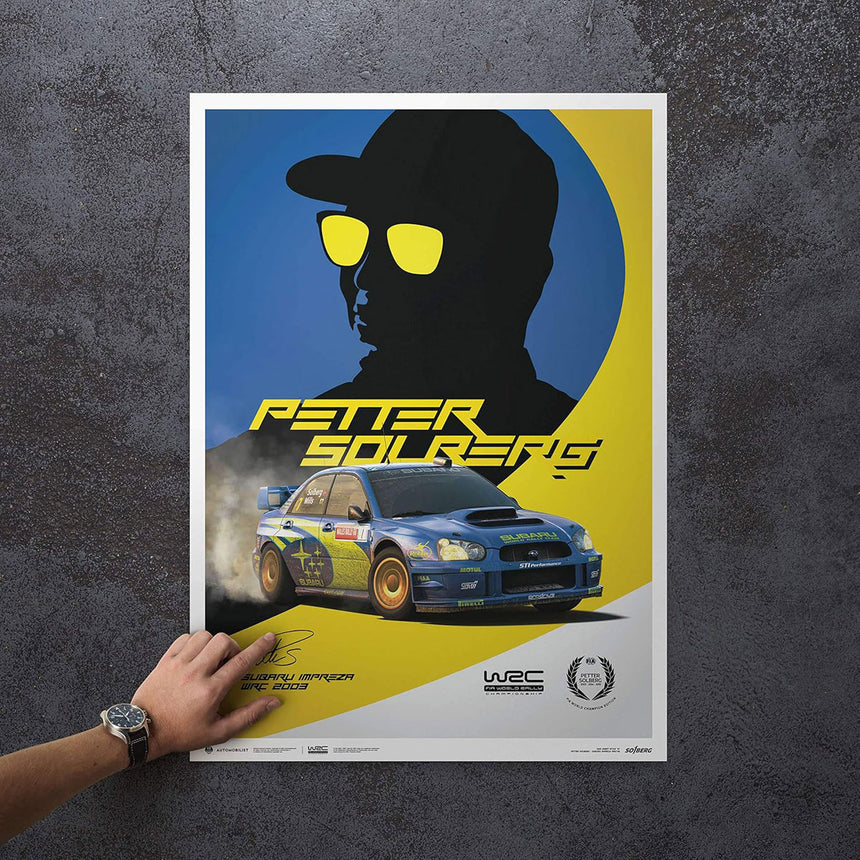 Automobilist Subaru Impreza WRC 2003 Petter Solberg Print Poster
