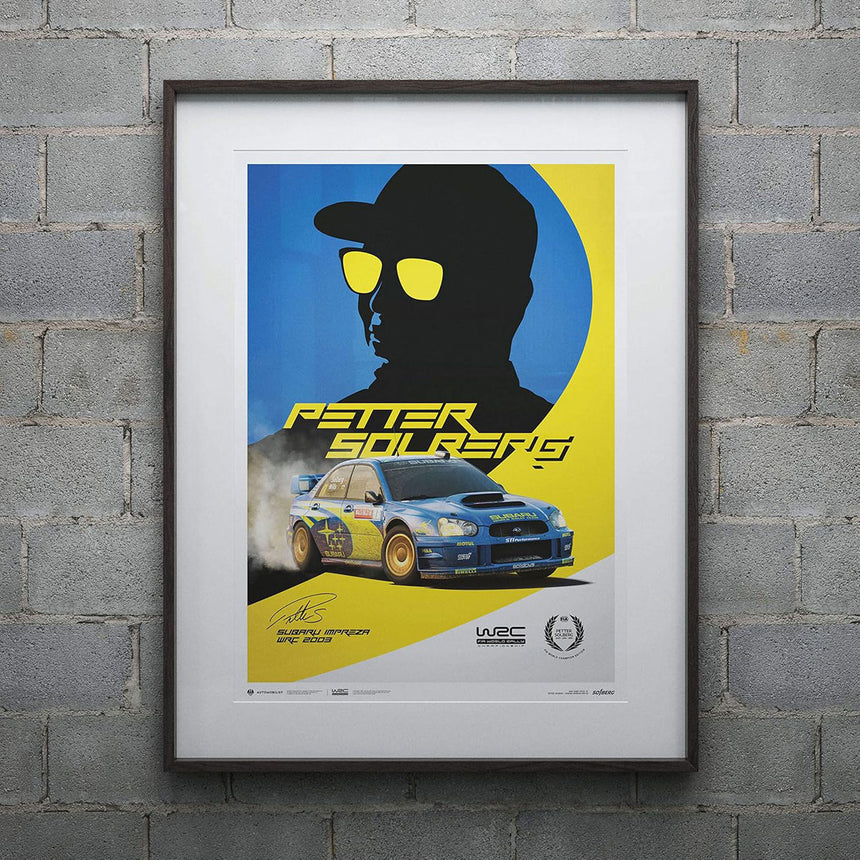 Automobilist Subaru Impreza WRC 2003 Petter Solberg Print Poster