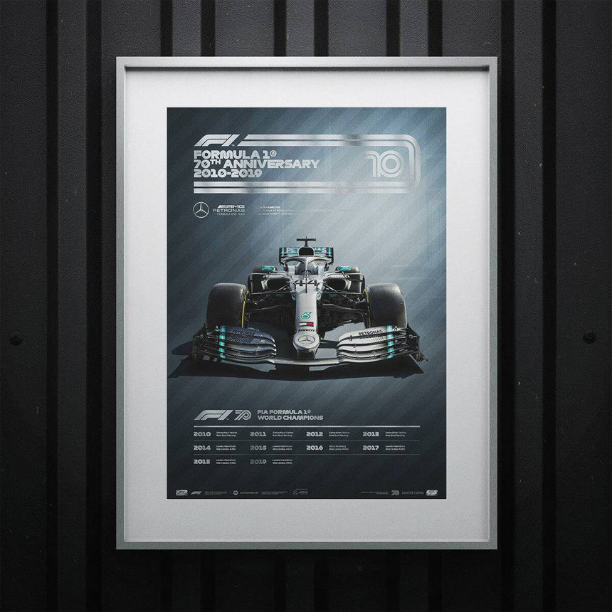 Automobilist Formula 1 Decades 2010s Mercedes-AMG Petronas F1 Team Print Poster