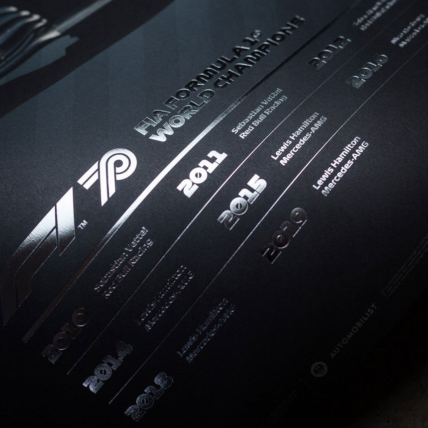 Automobilist Formula 1 Decades 2010s Mercedes-AMG Petronas F1 Team Print Poster