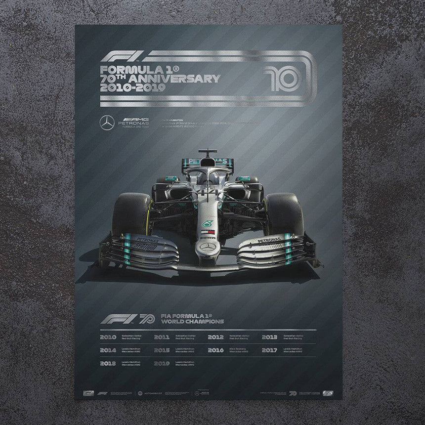 Automobilist Formula 1 Decades 2010s Mercedes-AMG Petronas F1 Team Print Poster