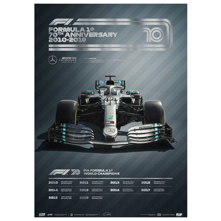 Automobilist Formula 1 Decades 2010s Mercedes-AMG Petronas F1 Team Print Poster