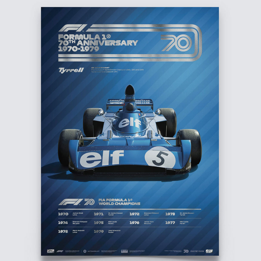 Automobilist Formula 1 Decades Tyrrell 1970s Collectors Edition Print Poster