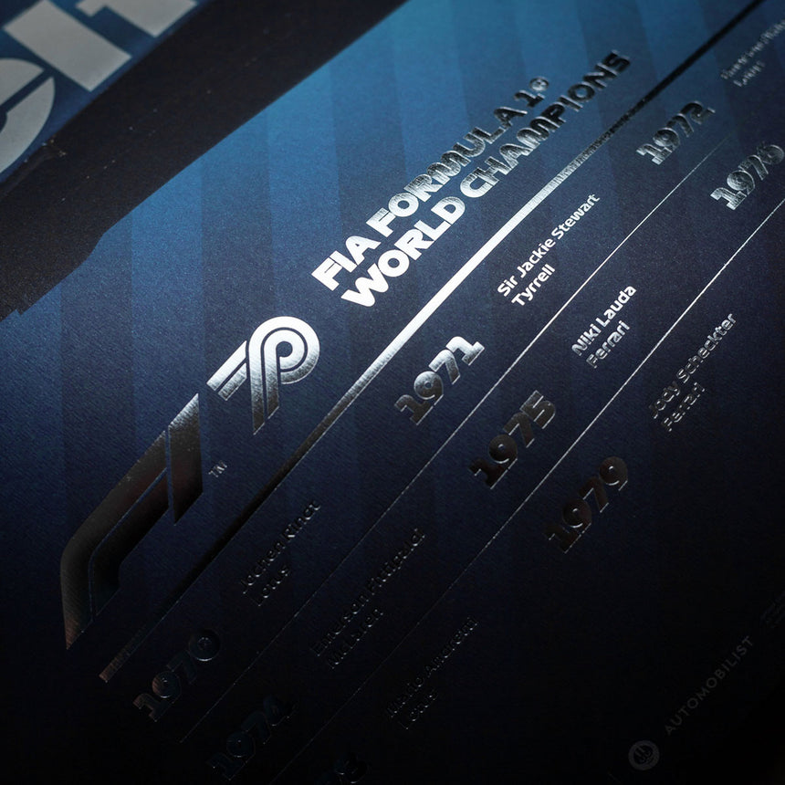 Automobilist Formula 1 Decades Tyrrell 1970s Collectors Edition Print Poster