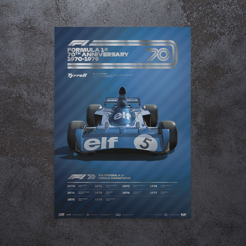 Automobilist Formula 1 Decades Tyrrell 1970s Collectors Edition Print Poster