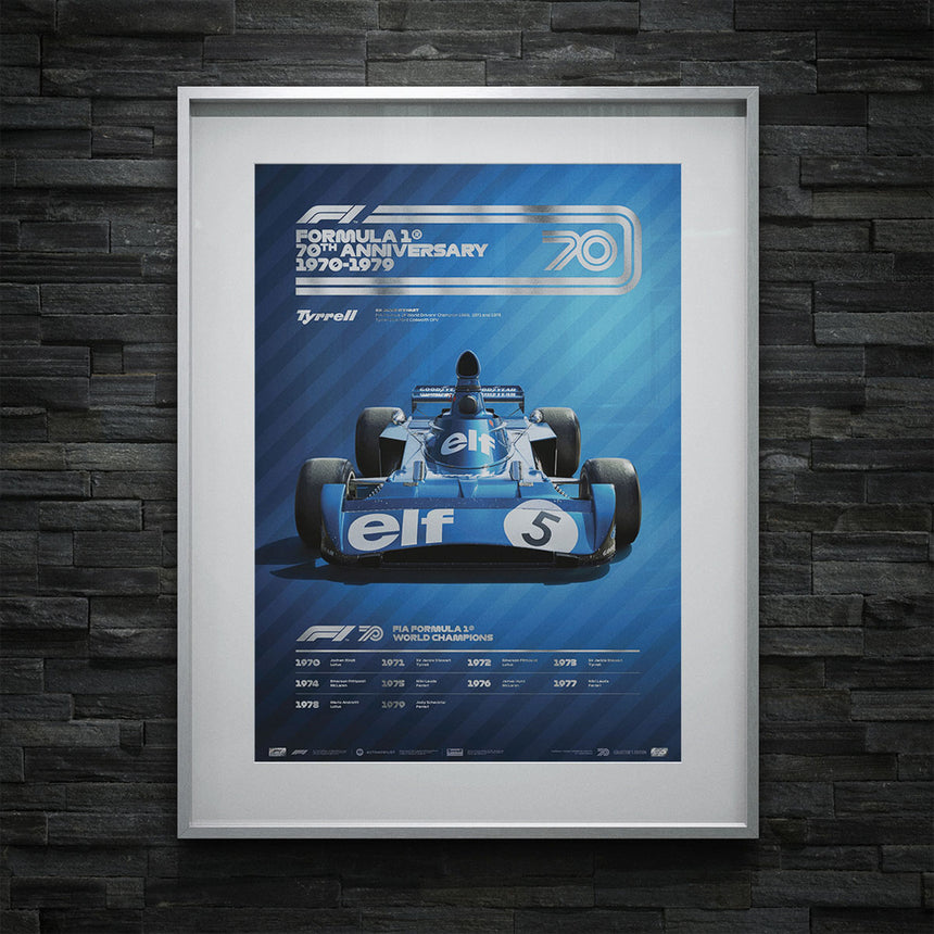 Automobilist Formula 1 Decades Tyrrell 1970s Collectors Edition Print Poster
