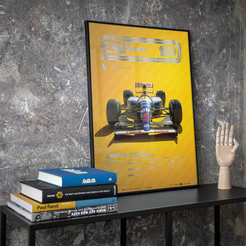 Automobilist Formula 1 Decades Williams 1990s Collector's Edition Print Poster