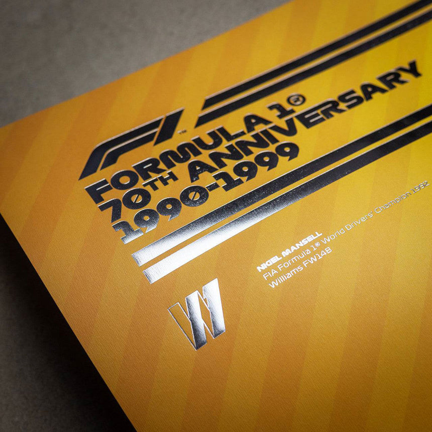 Automobilist Formula 1 Decades Williams 1990s Collector's Edition Print Poster