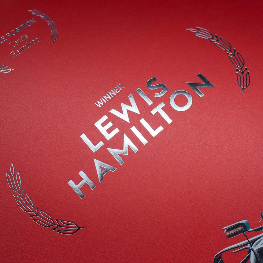 Automobilist Mercedes-AMG Petronas F1 Hungary 2020 Lewis Hamilton Print Poster