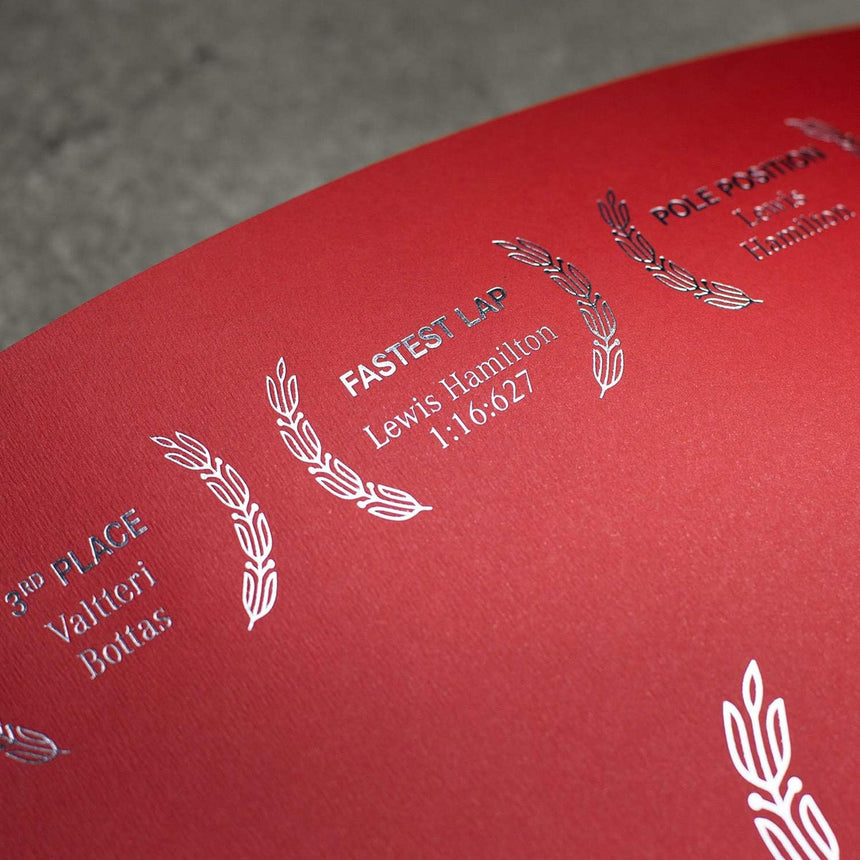 Automobilist Mercedes-AMG Petronas F1 Hungary 2020 Lewis Hamilton Print Poster