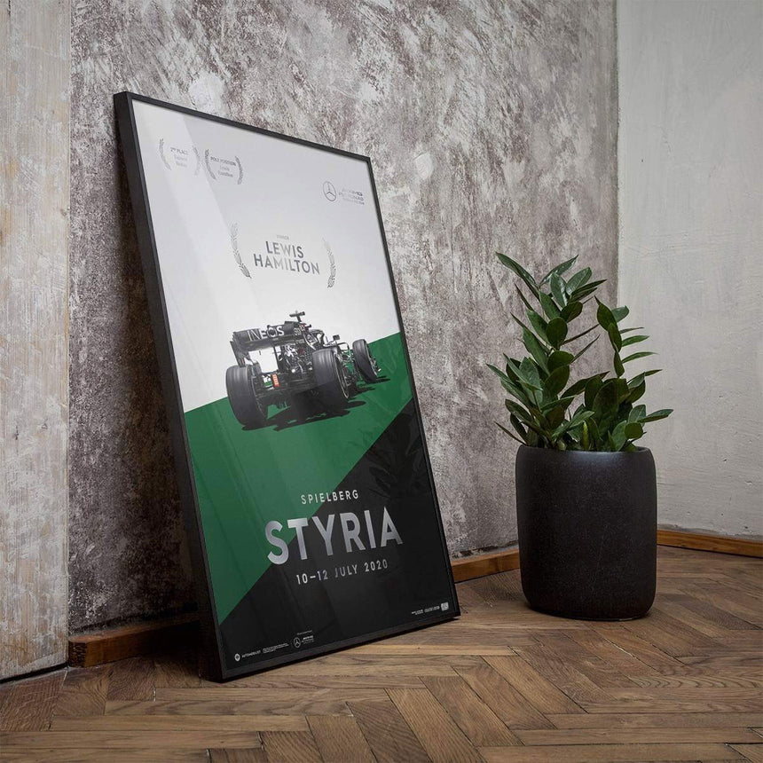 Automobilist Mercedes-AMG Petronas F1 Styria 2020 Lewis Hamilton Print Poster