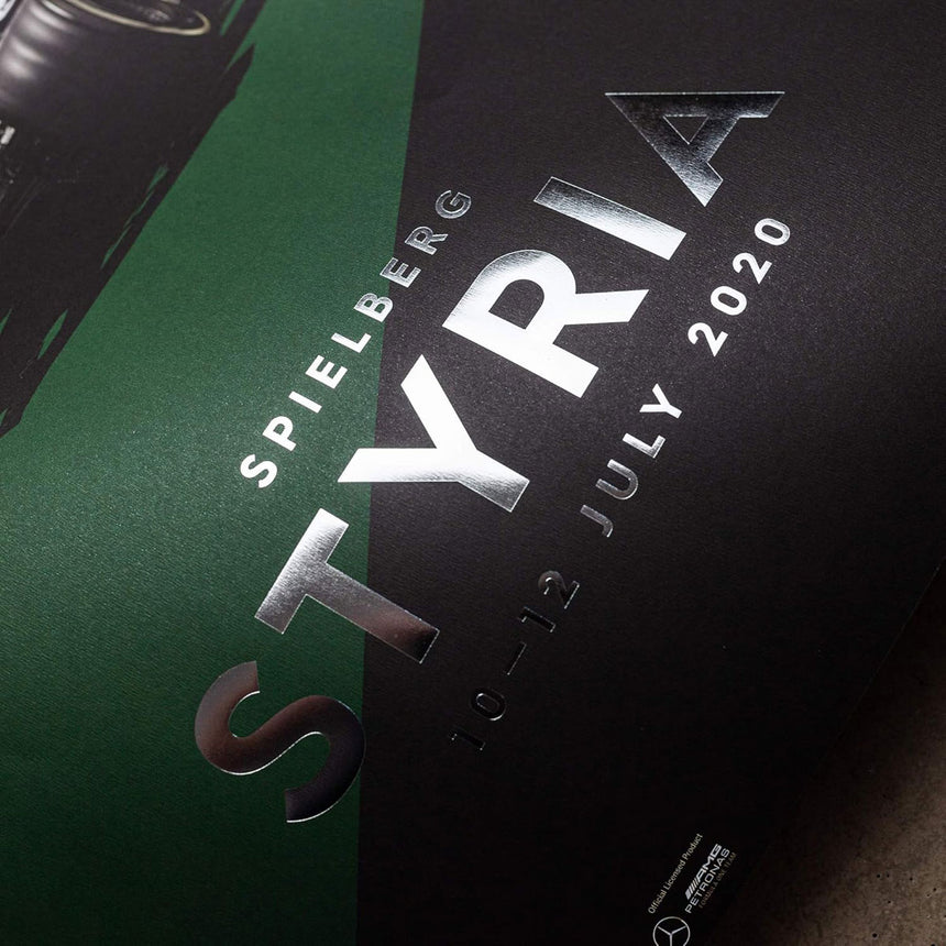 Automobilist Mercedes-AMG Petronas F1 Styria 2020 Lewis Hamilton Print Poster