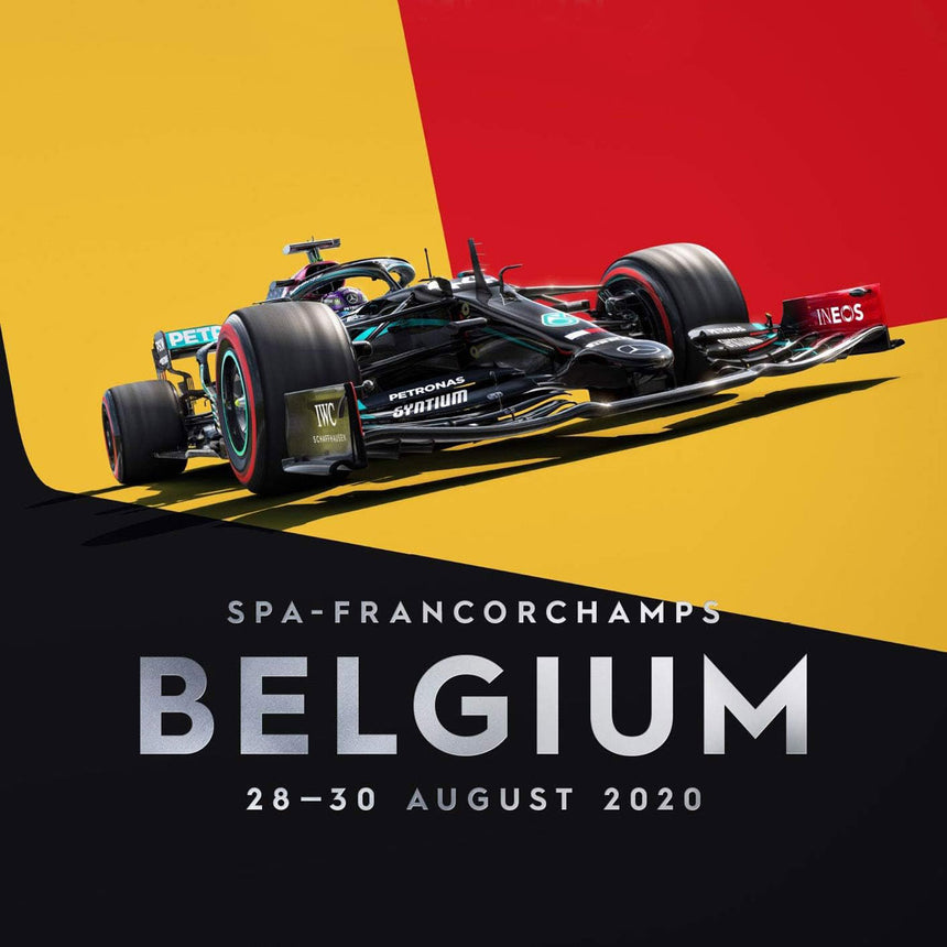 Automobilist Mercedes-AMG Petronas F1 Belgium 2020 Lewis Hamilton Print Poster