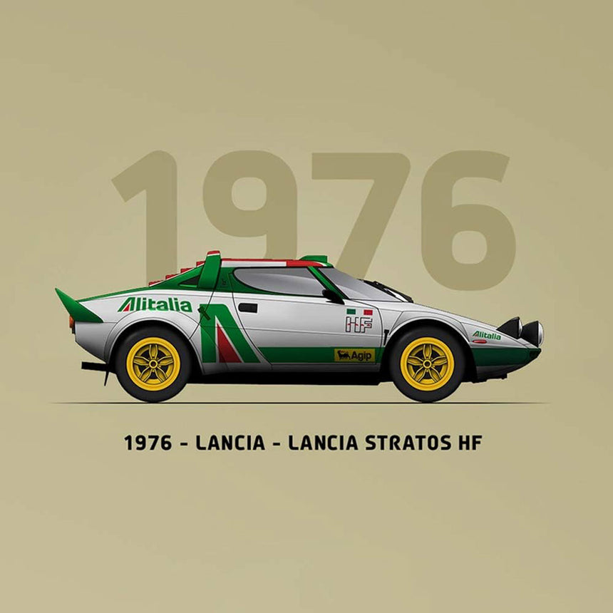 Automobilist WRC Constructors’ Champions 1973-2019 Anniversary Print Poster