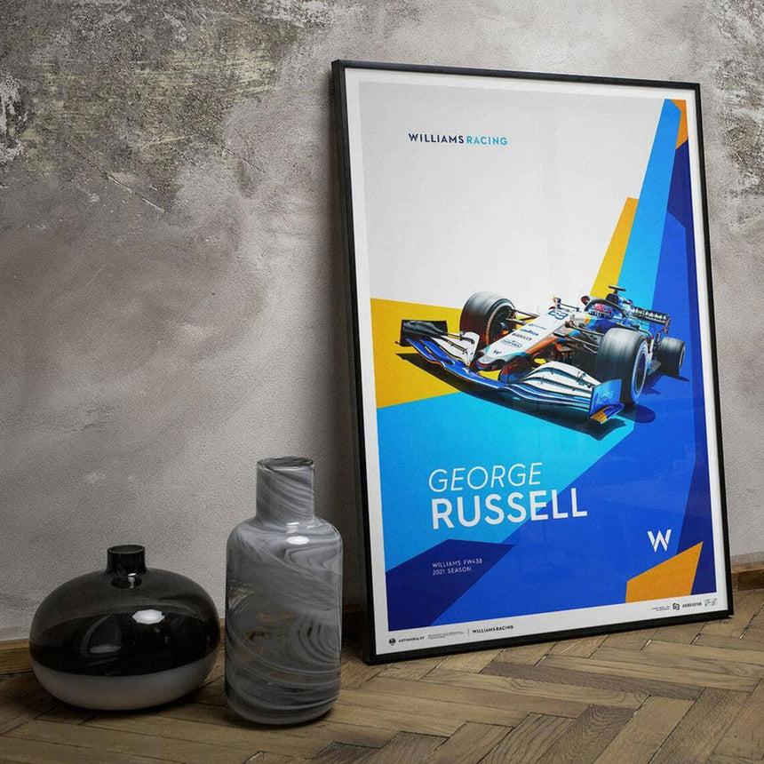 Automobilist Williams Racing George Russell 2021 Limited Edition Print Poster