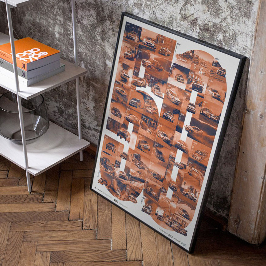 Automobilist FIA World Rally Championship 50th Anniversary 2022 Print Poster