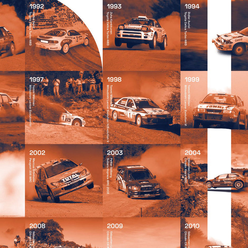 Automobilist FIA World Rally Championship 50th Anniversary 2022 Print Poster