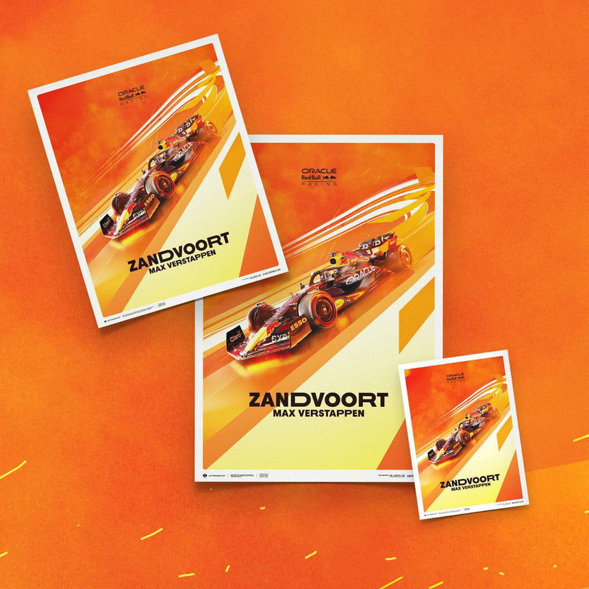 Automobilist Red Bull Racing F1 Max Verstappen 2022 Dutch Grand Prix Print Poster