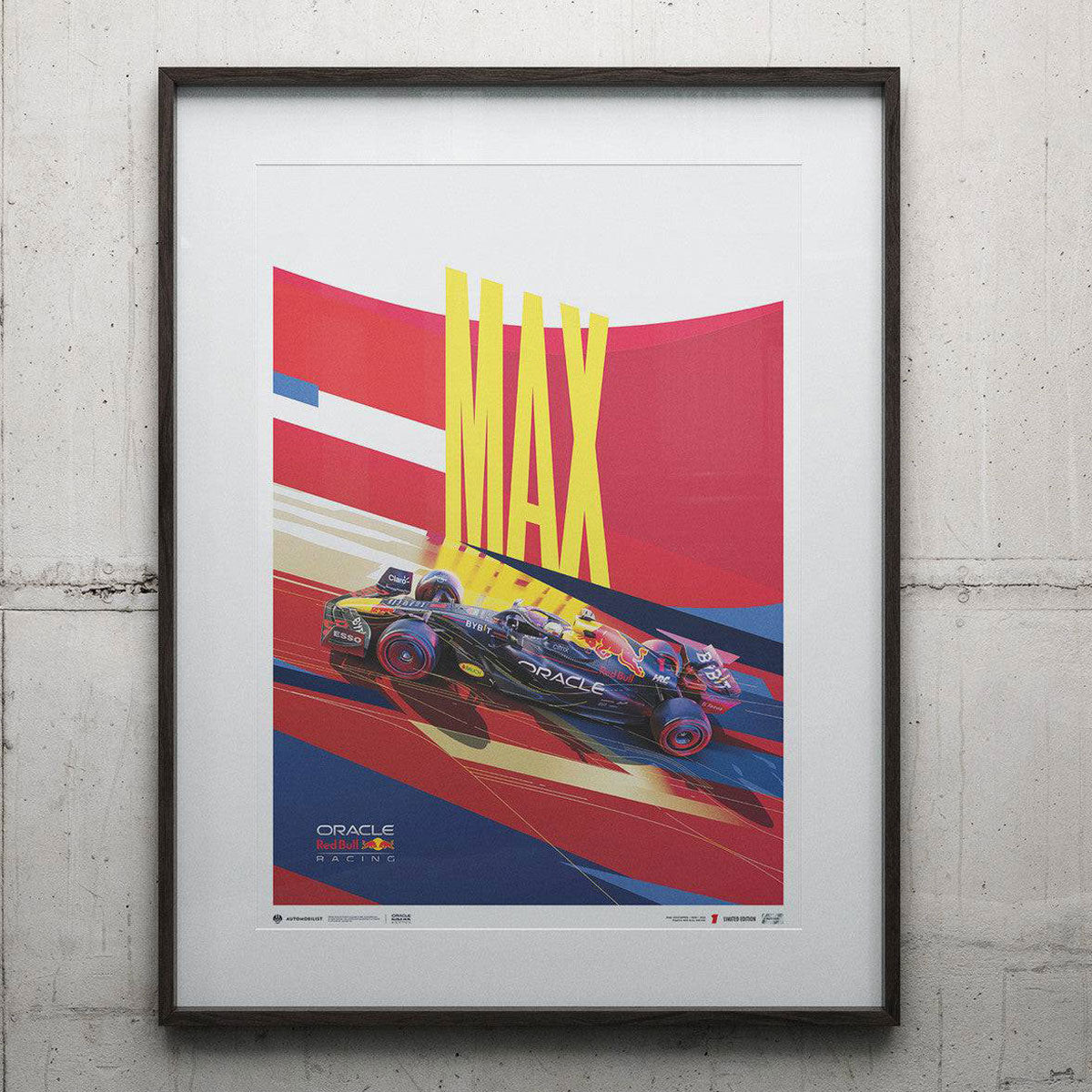 Automobilist Red Bull Racing Max Verstappen 2022 Print Poster