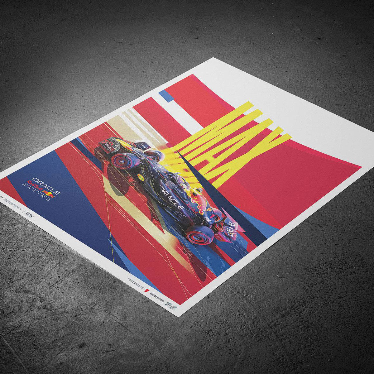 Automobilist Red Bull Racing Max Verstappen 2022 Print Poster