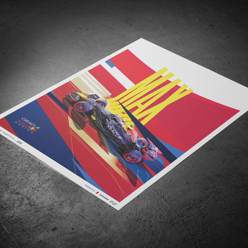 Automobilist Red Bull Racing Max Verstappen 2022 Print Poster
