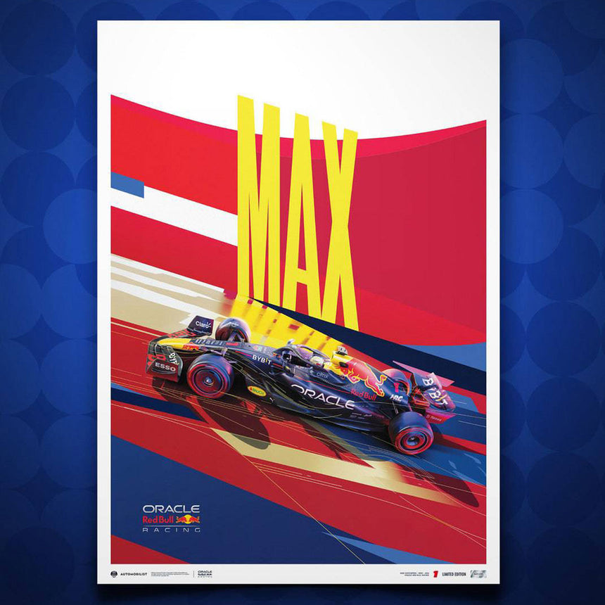Automobilist Red Bull Racing Max Verstappen 2022 Print Poster