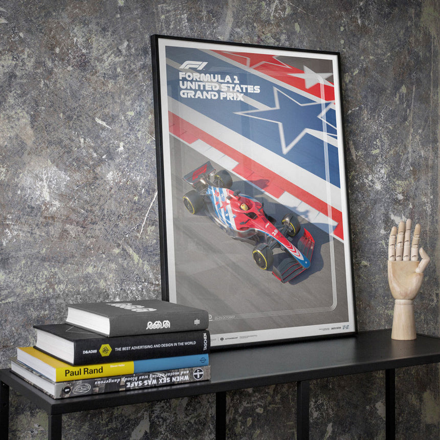 Automobilist Formula 1 United States Austin Texas Grand Prix 2022 Print Poster