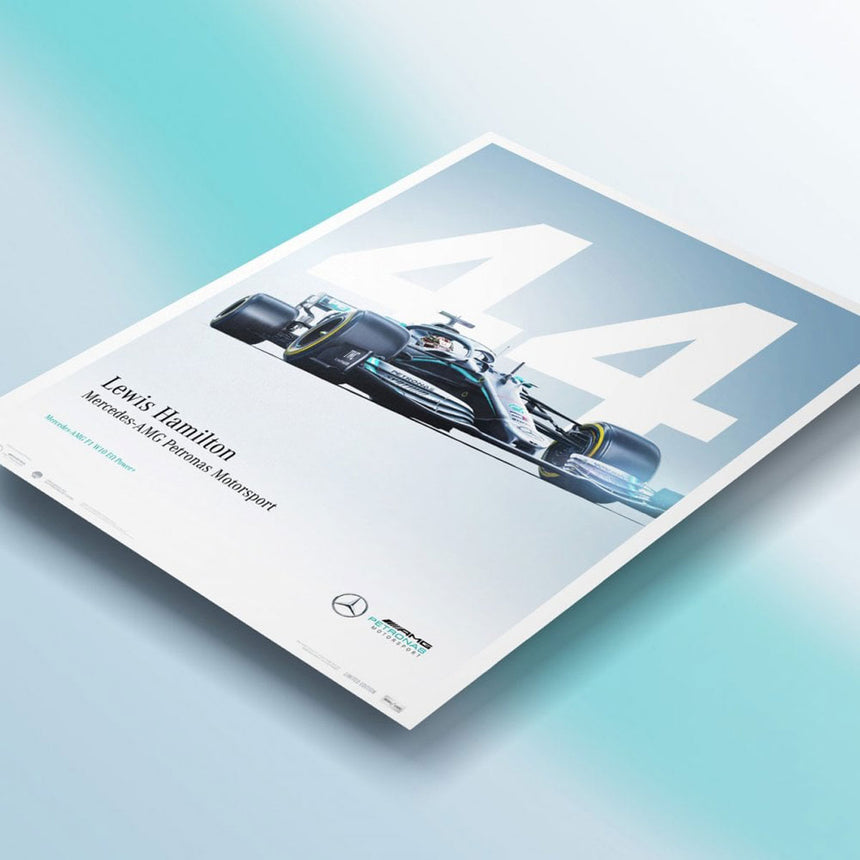 Automobilist Mercedes AMG Petronas F1 Lewis Hamilton 2022 Print Poster