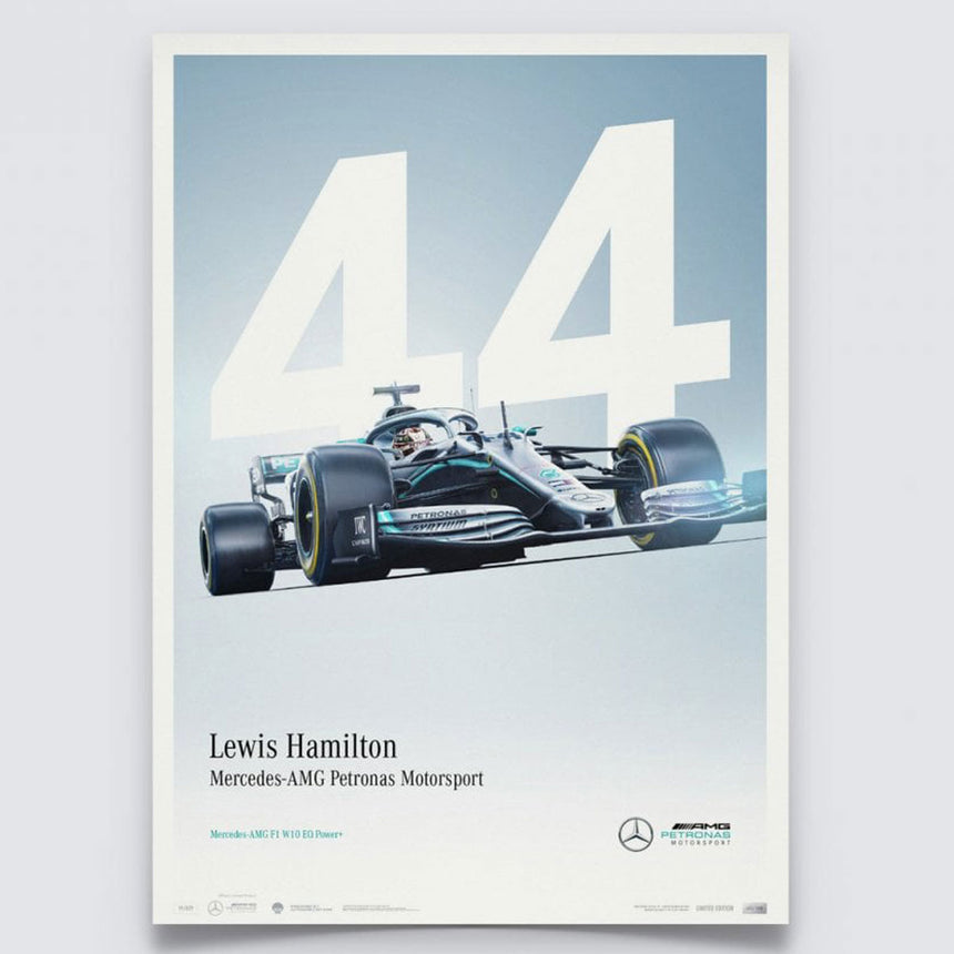 Automobilist Mercedes AMG Petronas F1 Lewis Hamilton 2022 Print Poster