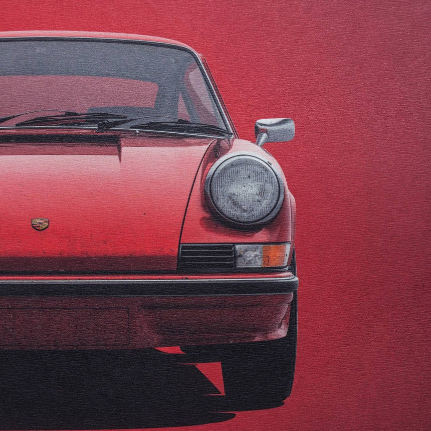 Automobilist Porsche 911 RS 1973 Red Print Poster