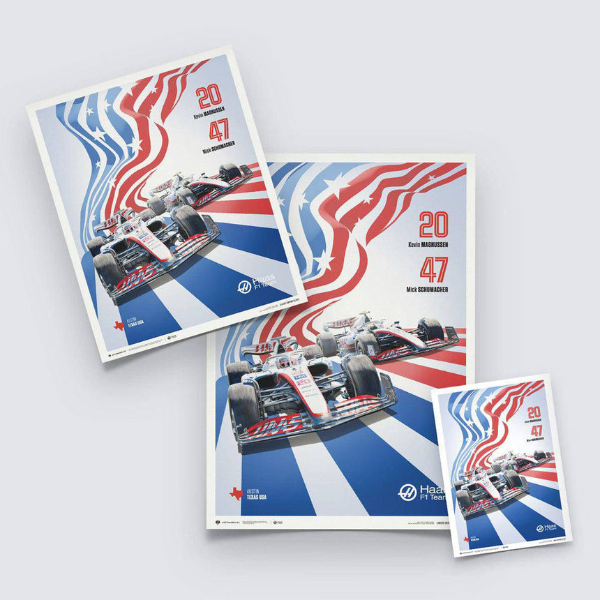 Automobilist MoneyGram Haas F1 Team United States Grand Prix 2022 Print Poster