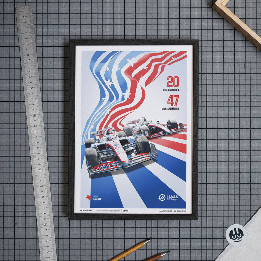 Automobilist MoneyGram Haas F1 Team United States Grand Prix 2022 Print Poster