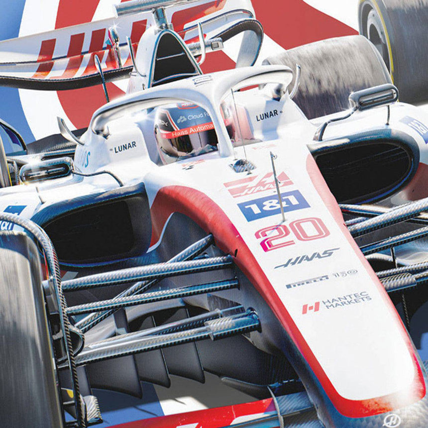 Automobilist MoneyGram Haas F1 Team United States Grand Prix 2022 Print Poster