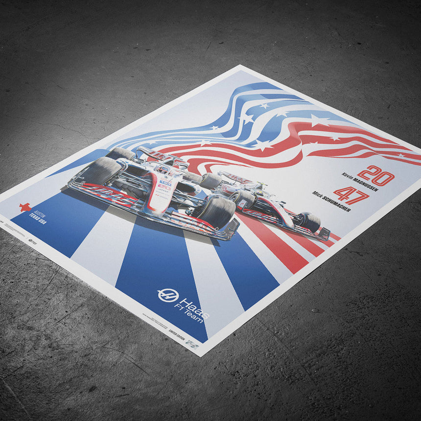 Automobilist MoneyGram Haas F1 Team United States Grand Prix 2022 Print Poster