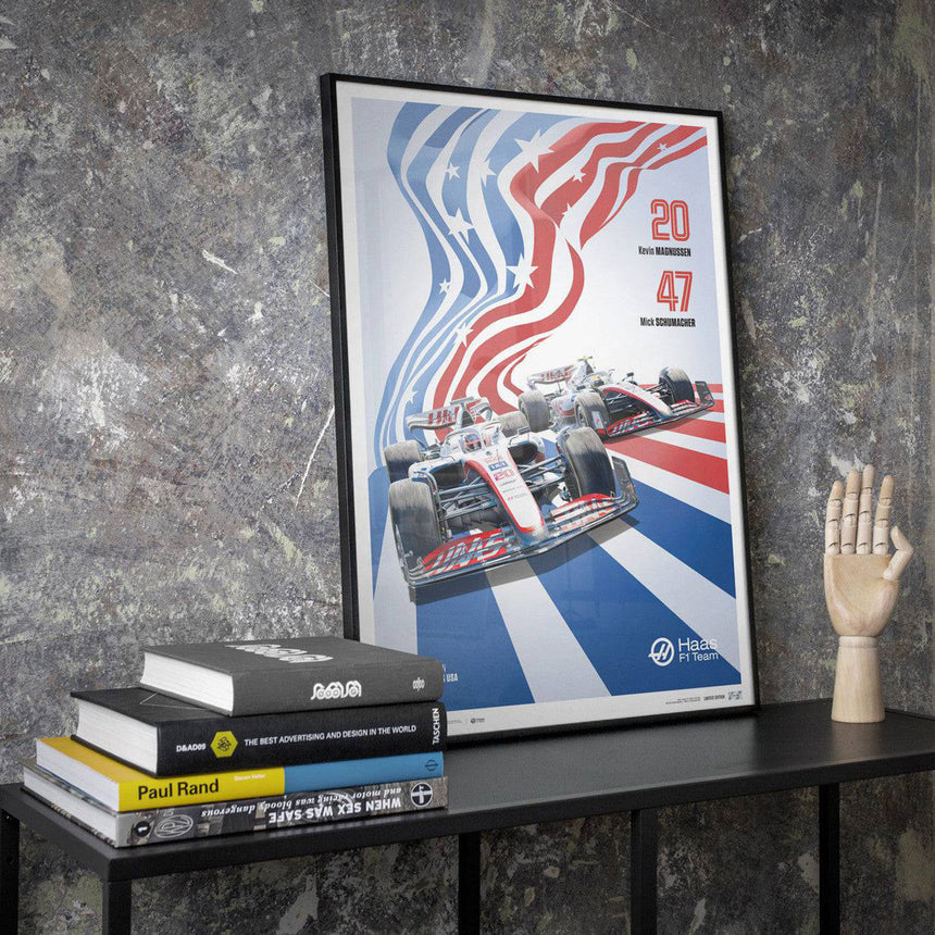 Automobilist MoneyGram Haas F1 Team United States Grand Prix 2022 Print Poster