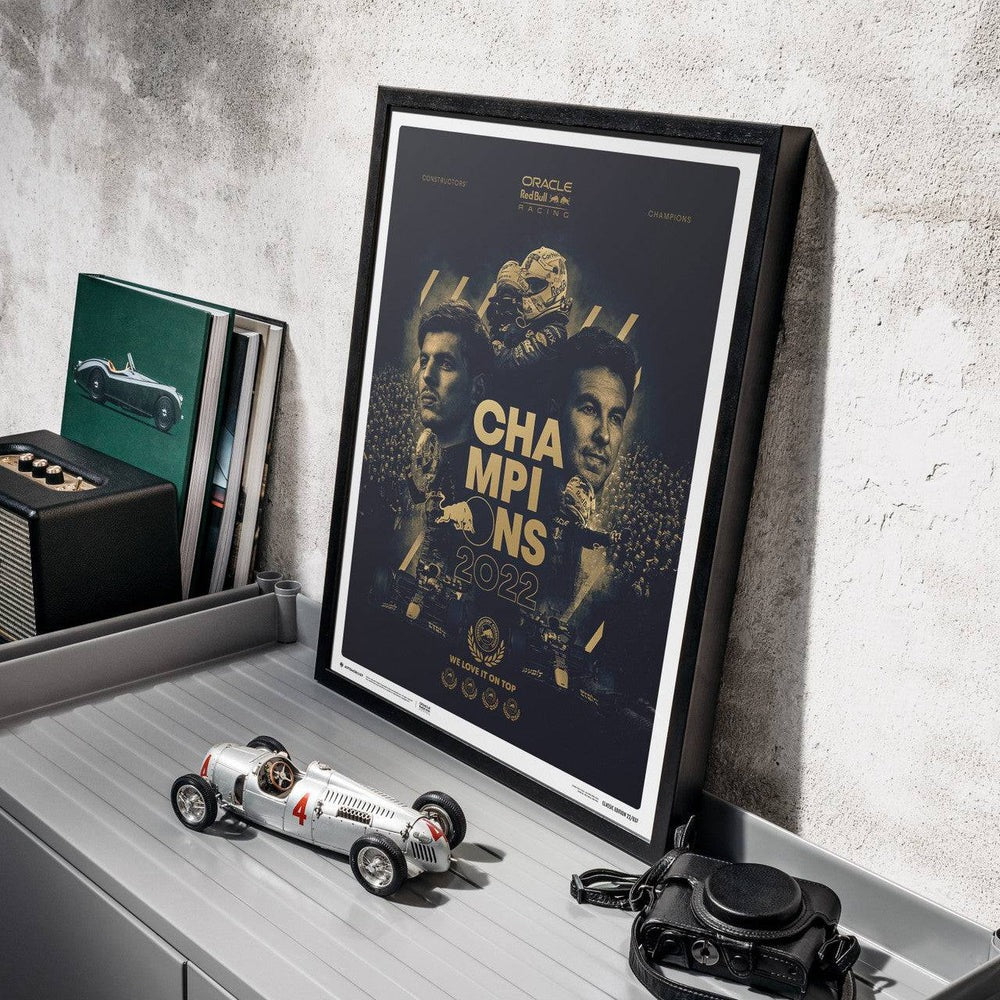 Automobilist Red Bull Racing 2022 F1 World Constructors' Champions Print Poster