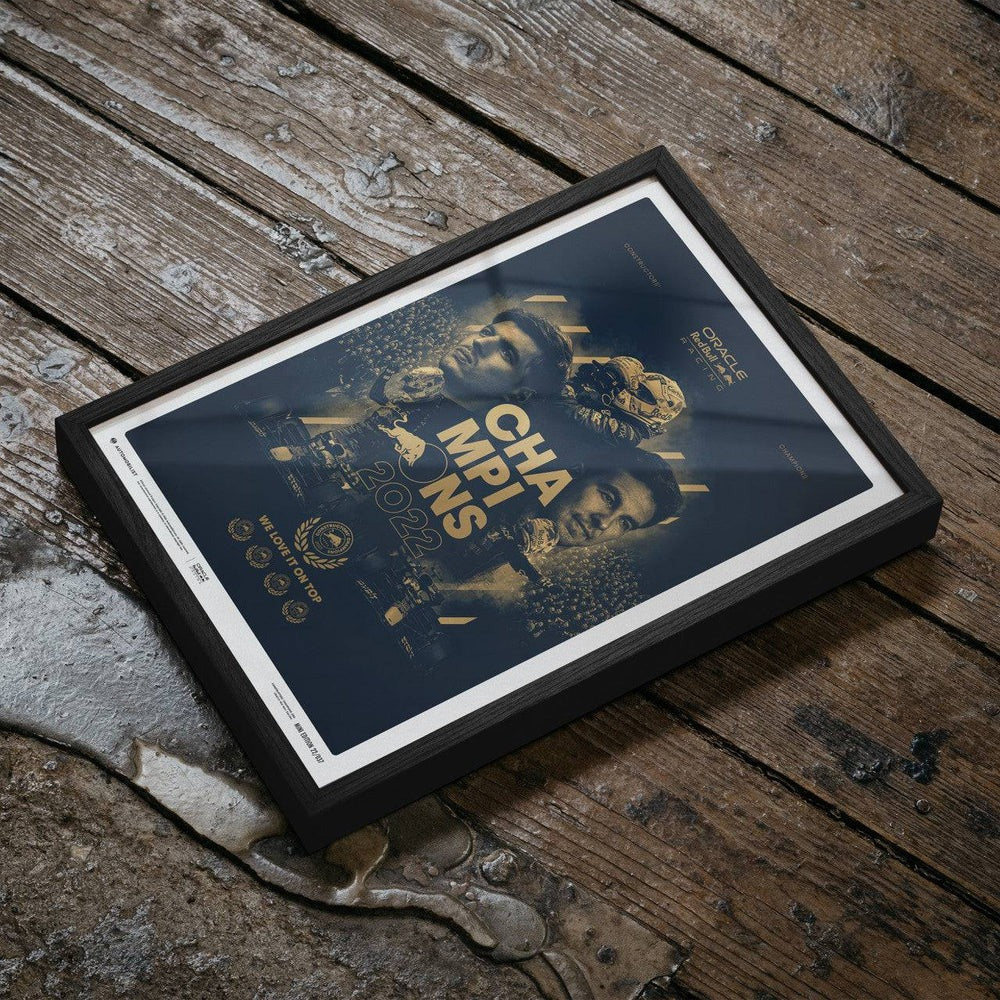 Automobilist Red Bull Racing 2022 F1 World Constructors' Champions Print Poster