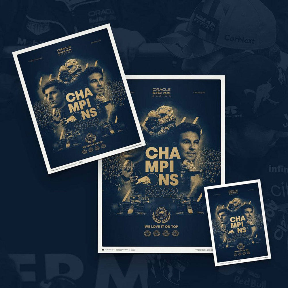 Automobilist Red Bull Racing 2022 F1 World Constructors' Champions Print Poster