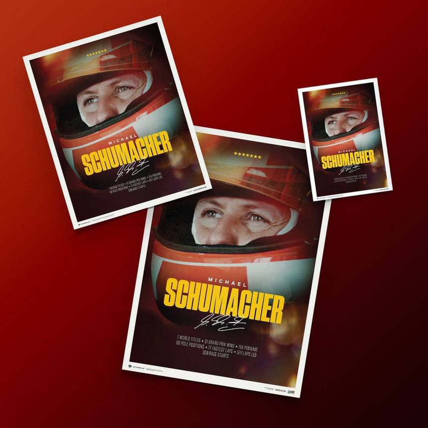 Automobilist Michael Schumacher 2023 Keep Fighting Schumacher Print Poster