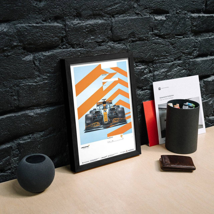 Automobilist McLaren x Gulf 2021 Livery Lando Norris Print Poster
