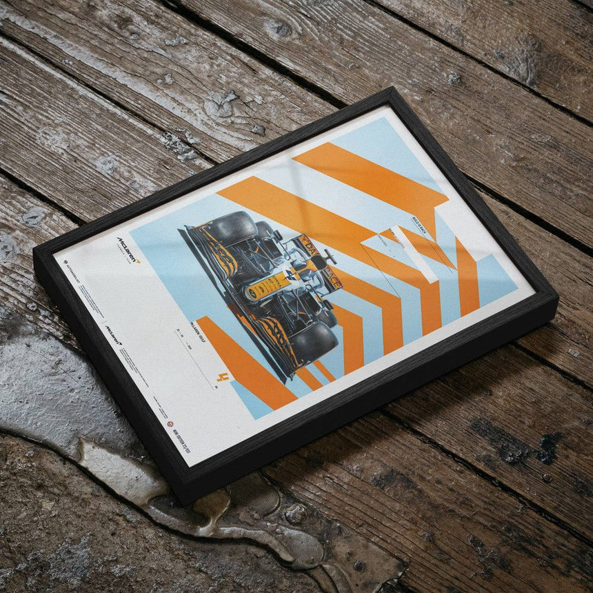 Automobilist McLaren x Gulf 2021 Livery Lando Norris Print Poster
