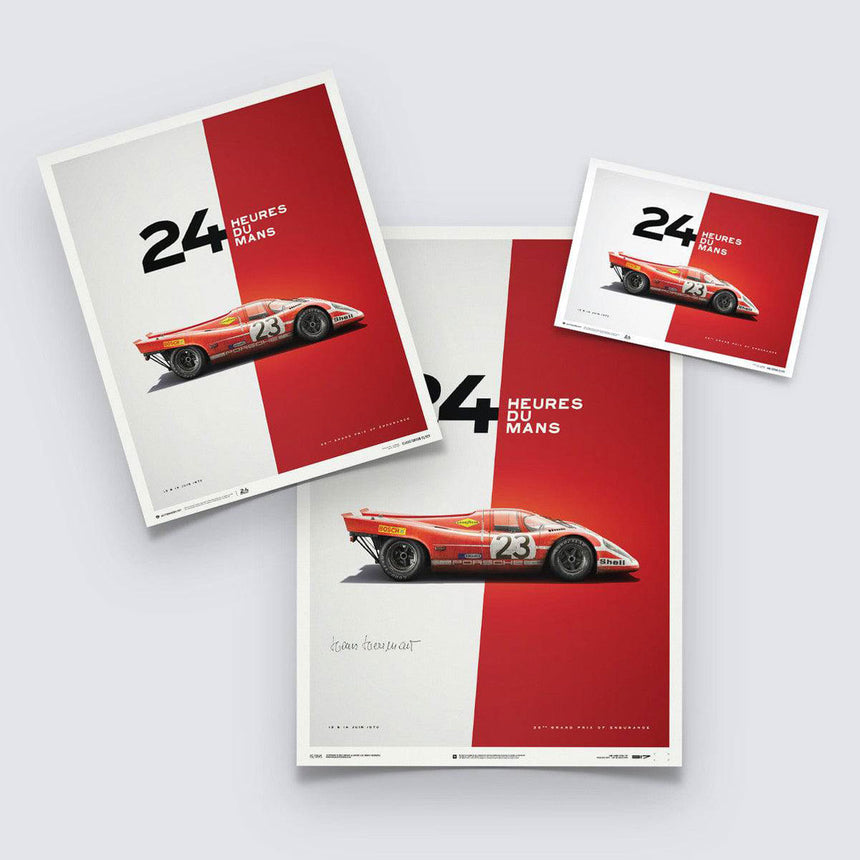 Automobilist Porsche 917 Salzburg 24 Hours of Le Mans 1970 Print Poster