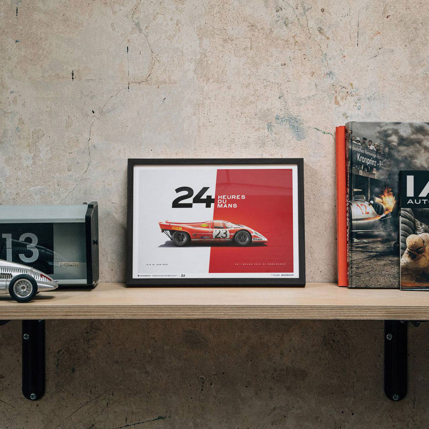 Automobilist Porsche 917 Salzburg 24 Hours of Le Mans 1970 Print Poster