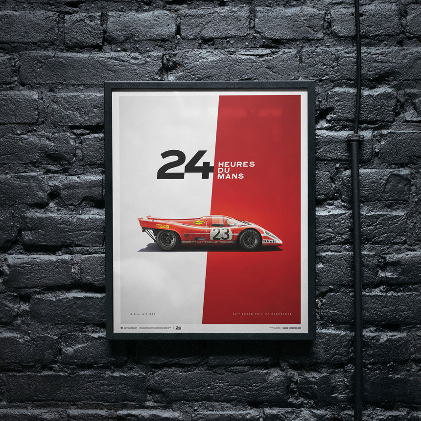 Automobilist Porsche 917 Salzburg 24 Hours of Le Mans 1970 Print Poster
