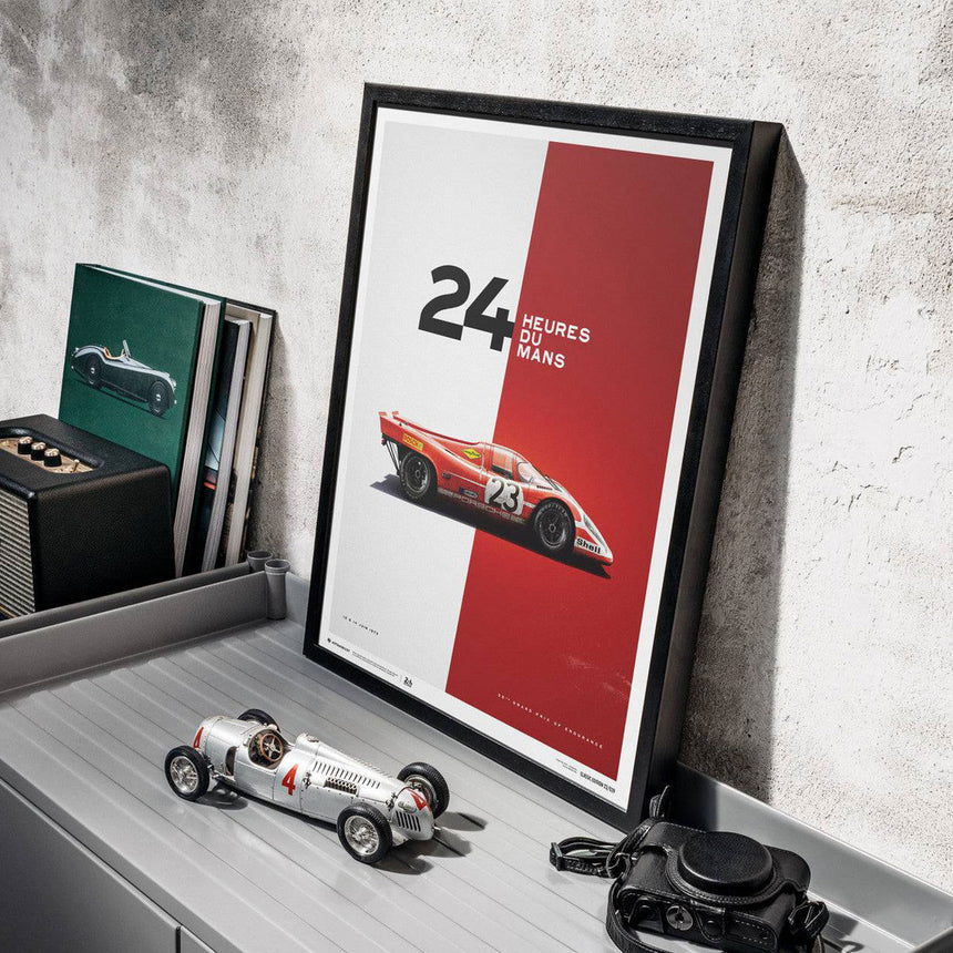 Automobilist Porsche 917 Salzburg 24 Hours of Le Mans 1970 Print Poster