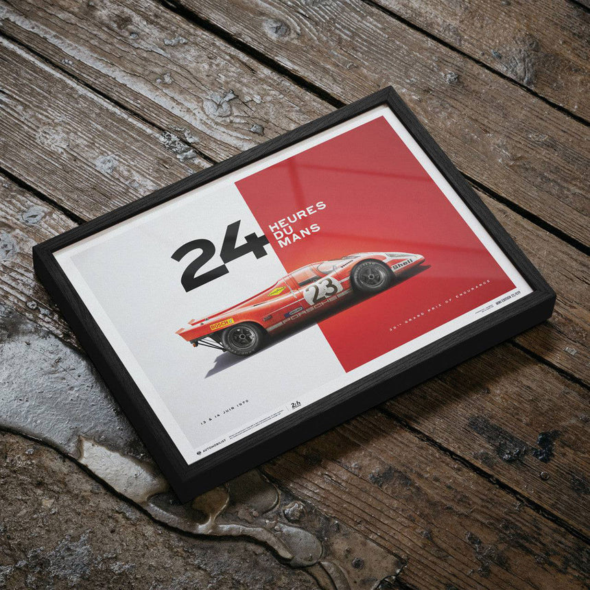 Automobilist Porsche 917 Salzburg 24 Hours of Le Mans 1970 Print Poster
