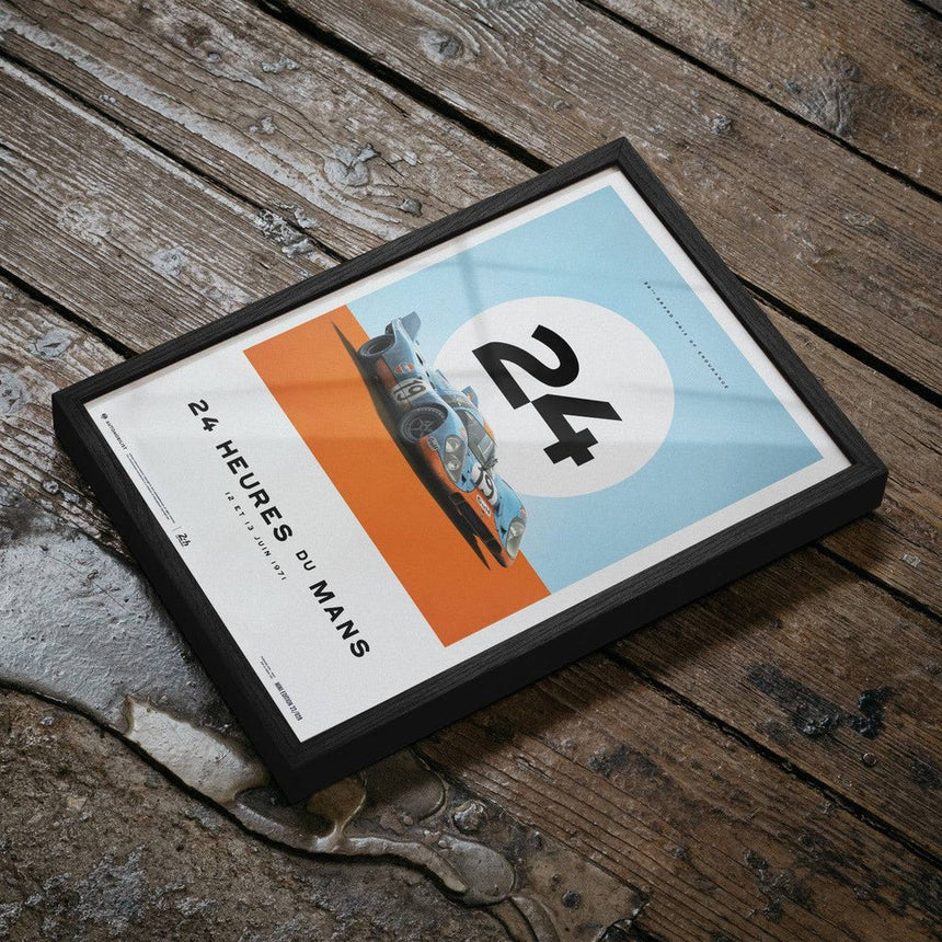 Automobilist Porsche 917 Gulf 24 Hours Of Le Mans 1971 Print Poster