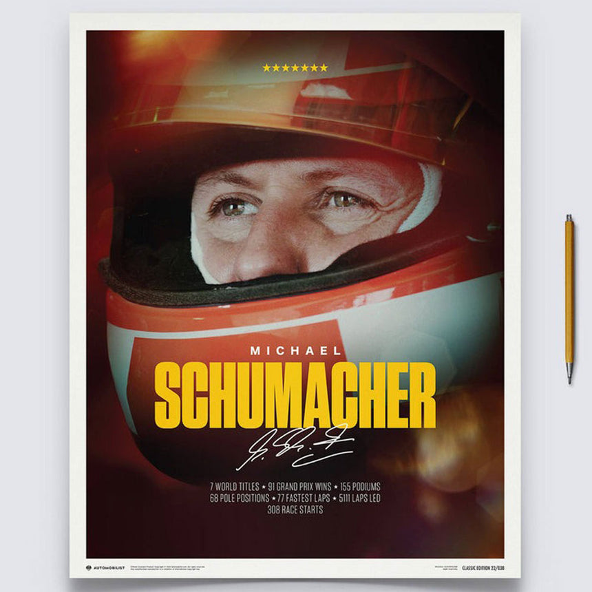 Automobilist Michael Schumacher 2023 Keep Fighting Schumacher Print Poster